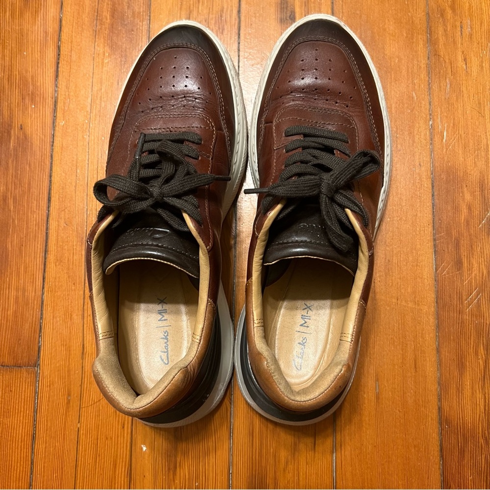 Clarks Men's Brown Leather Shoes